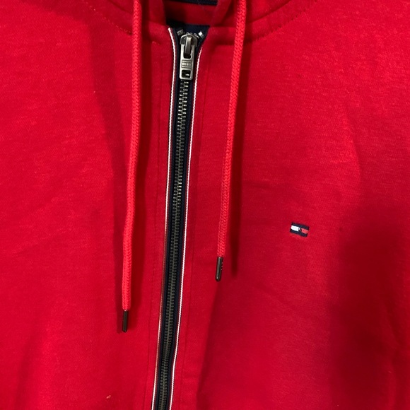 Tommy Hilfiger Zip Up Side Logo Hoodie - Picture 2 of 3